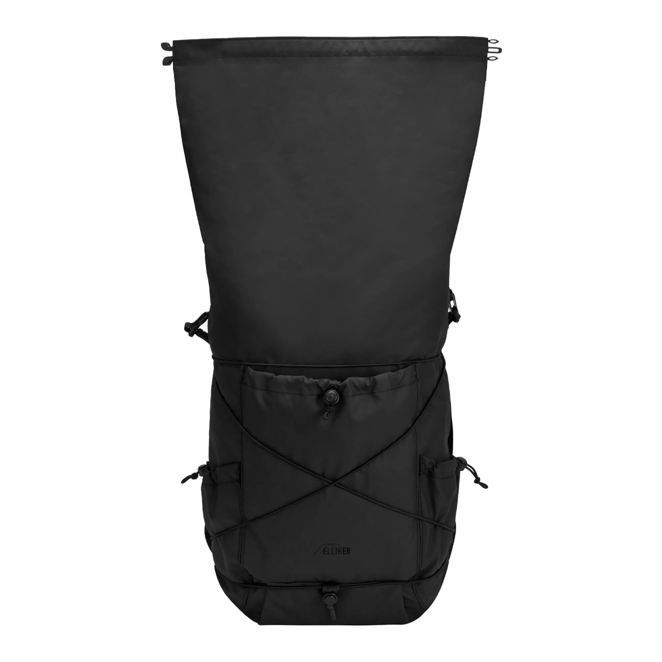 Elliker Buckden Roll Top Backpack Black - pam pam 