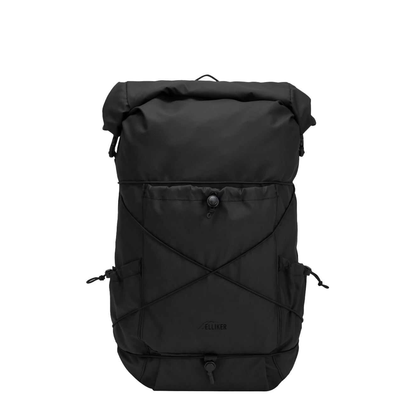 Elliker Buckden Roll Top Backpack Black - pam pam 