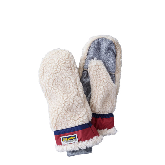 Elmer Teddy Mitten Beige/Wine