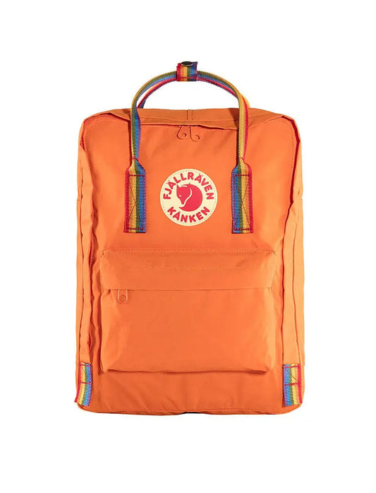 Fjallraven Kanken Classic Backpack Burnt Orange Rainbow Pattern Fjallraven Kanken Bags