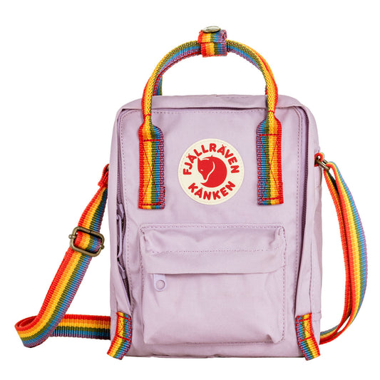 Fjallraven Kanken Rainbow Sling Pastel Lavender-Rainbow - pam pam