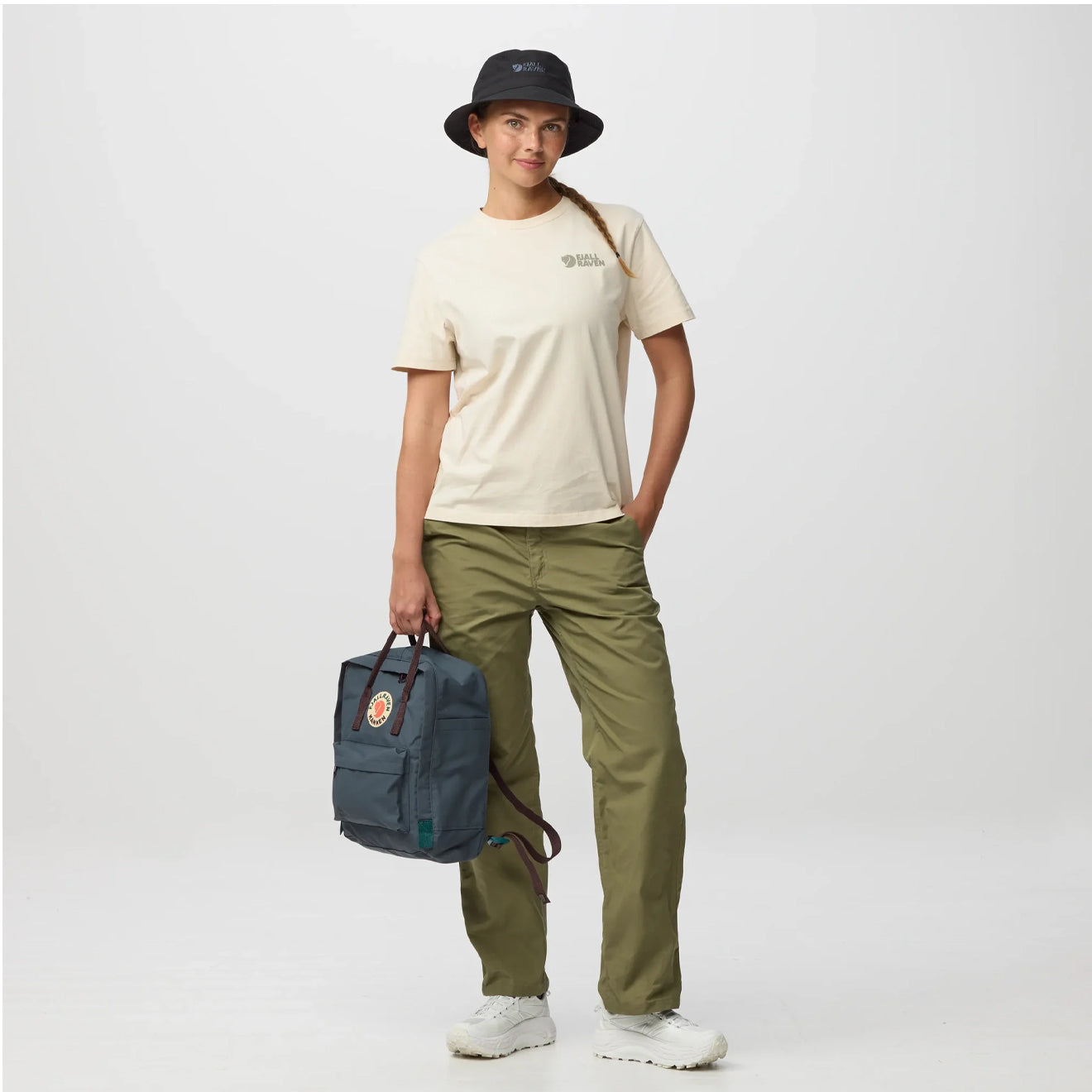 Fjallraven Kanken Koncept Backpack Graphite / Blackberry - pam pam 