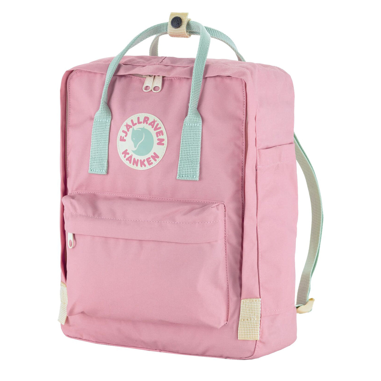 Fjallraven Kanken Koncept Backpack Pink / Mint Green - pam pam 