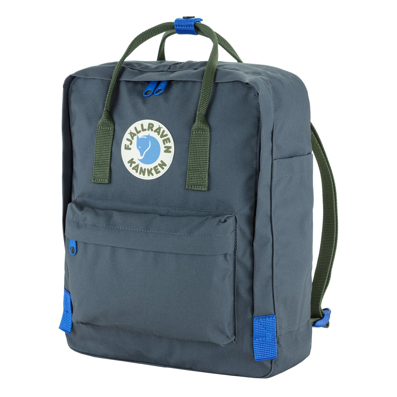 Fjallraven Kanken Koncept Backpack Super Grey / Green - pam pam 