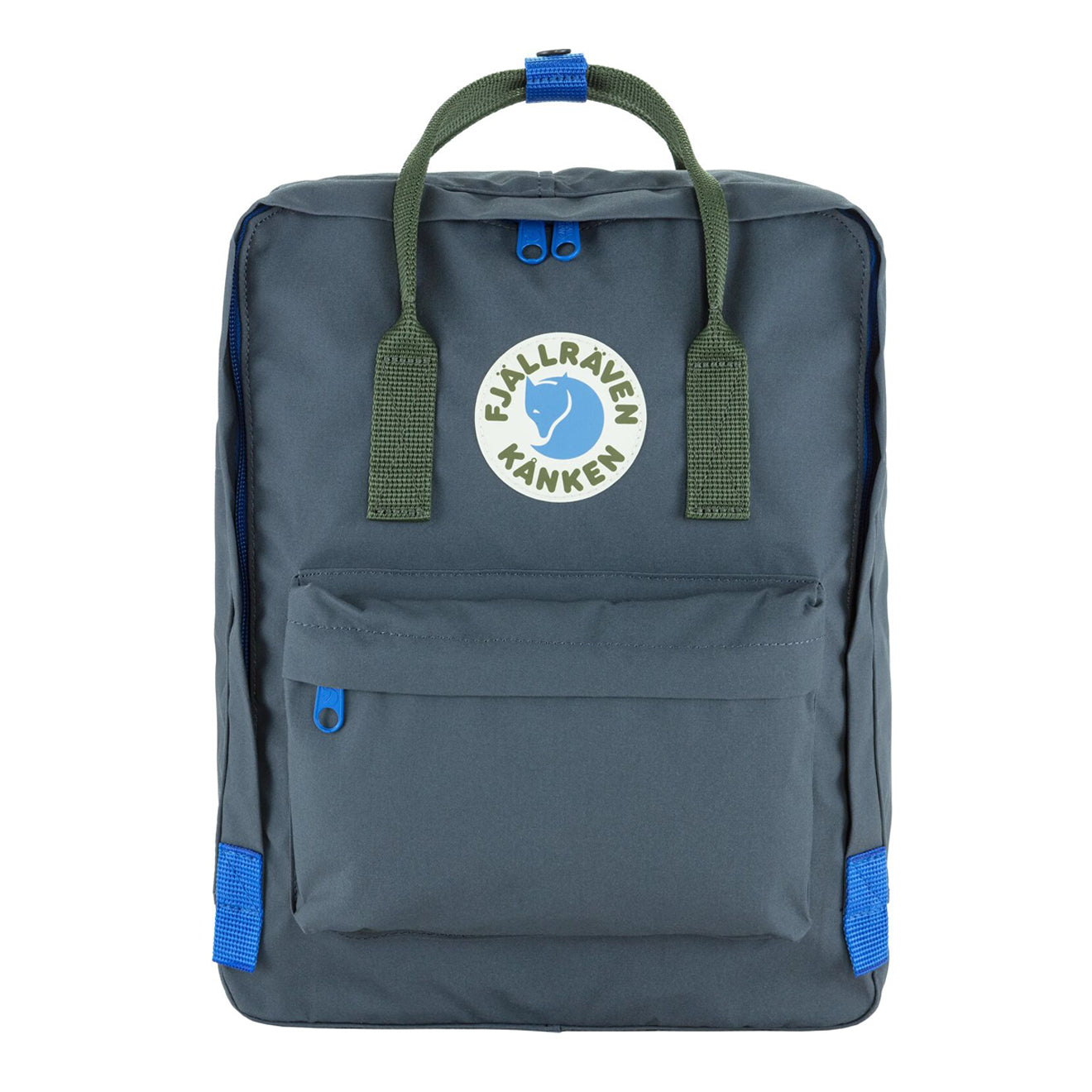Fjallraven Kanken Koncept Backpack Super Grey / Green - pam pam 