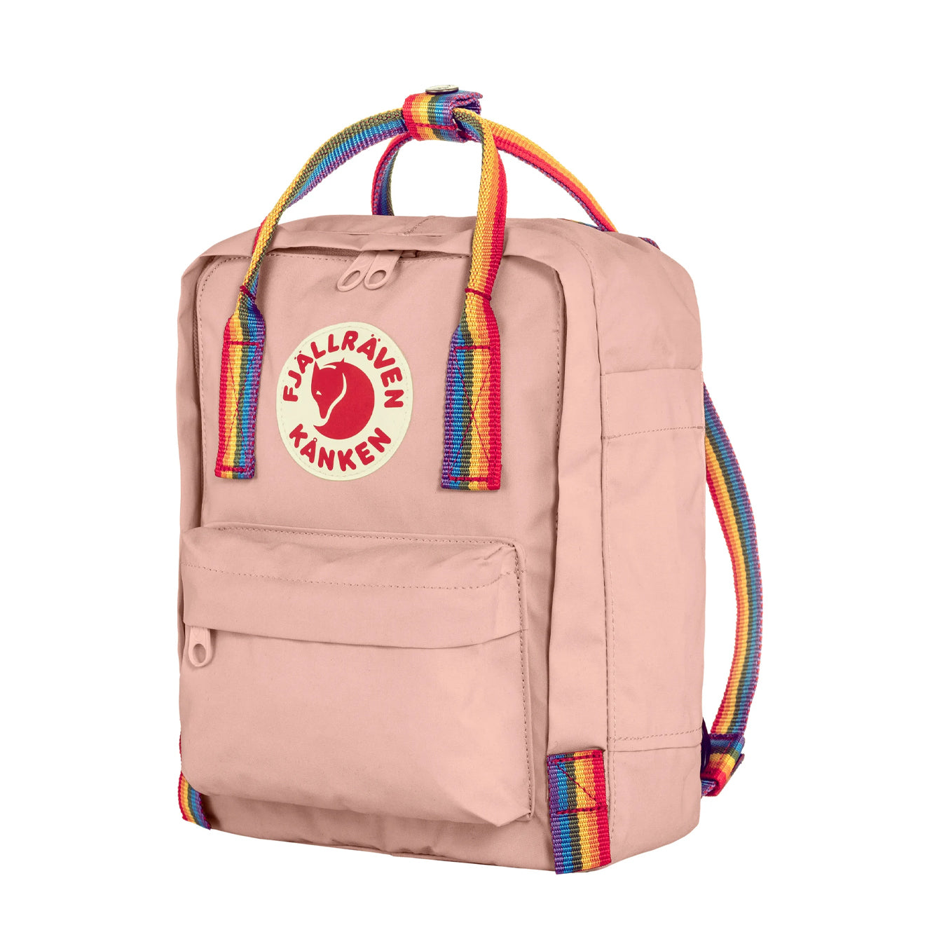 Fjallraven Kanken Rainbow Mini Chalk Rose-Rainbow Pattern - pam pam 