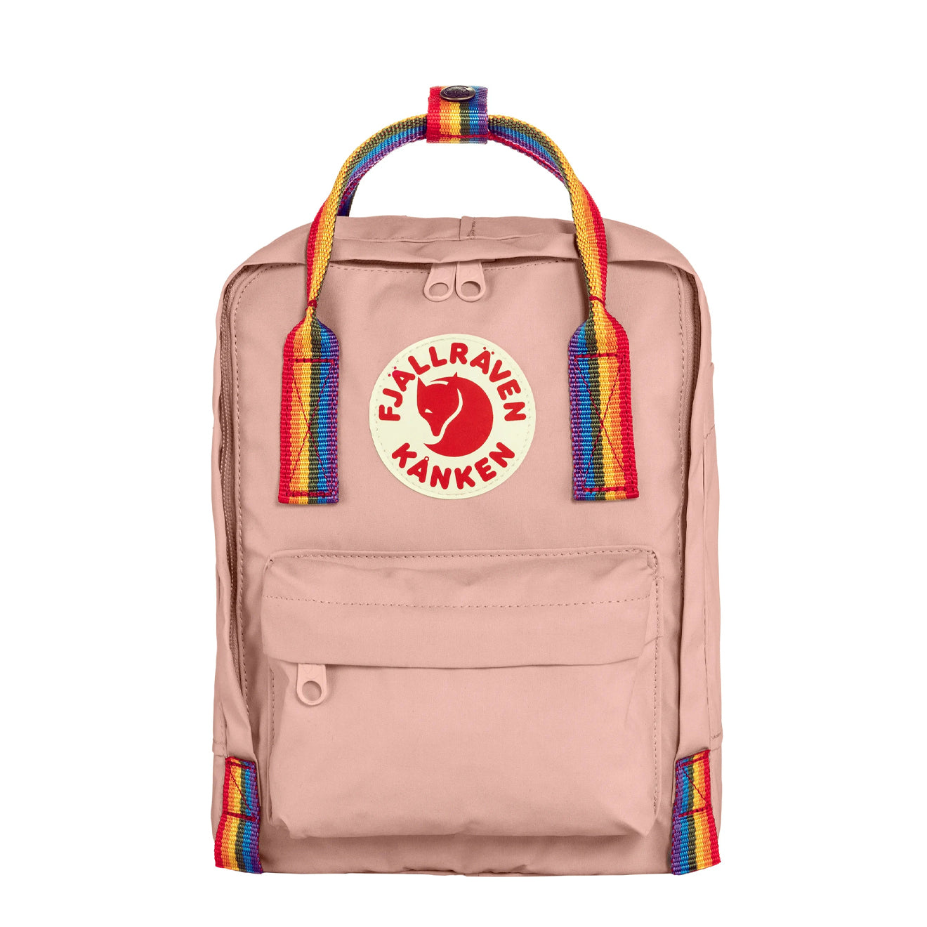 Fjallraven Kanken Rainbow Mini Chalk Rose-Rainbow Pattern - pam pam 