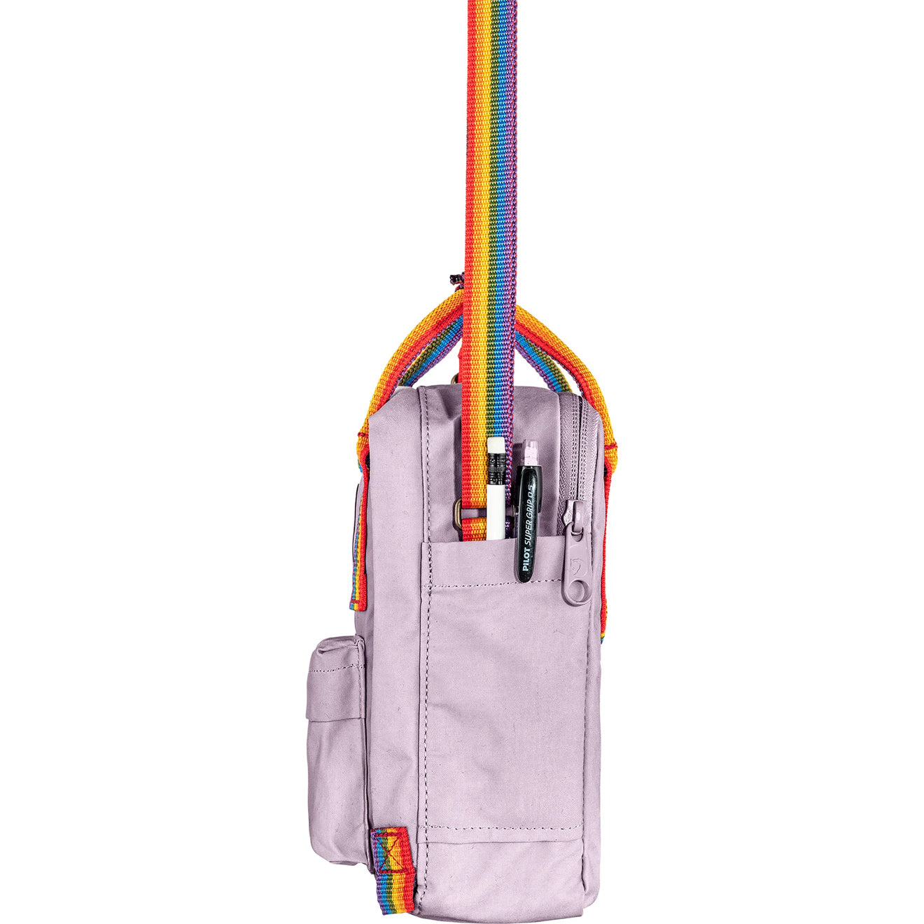 Fjallraven Kanken Rainbow Sling Chalk Rose / Rainbow - pam pam 