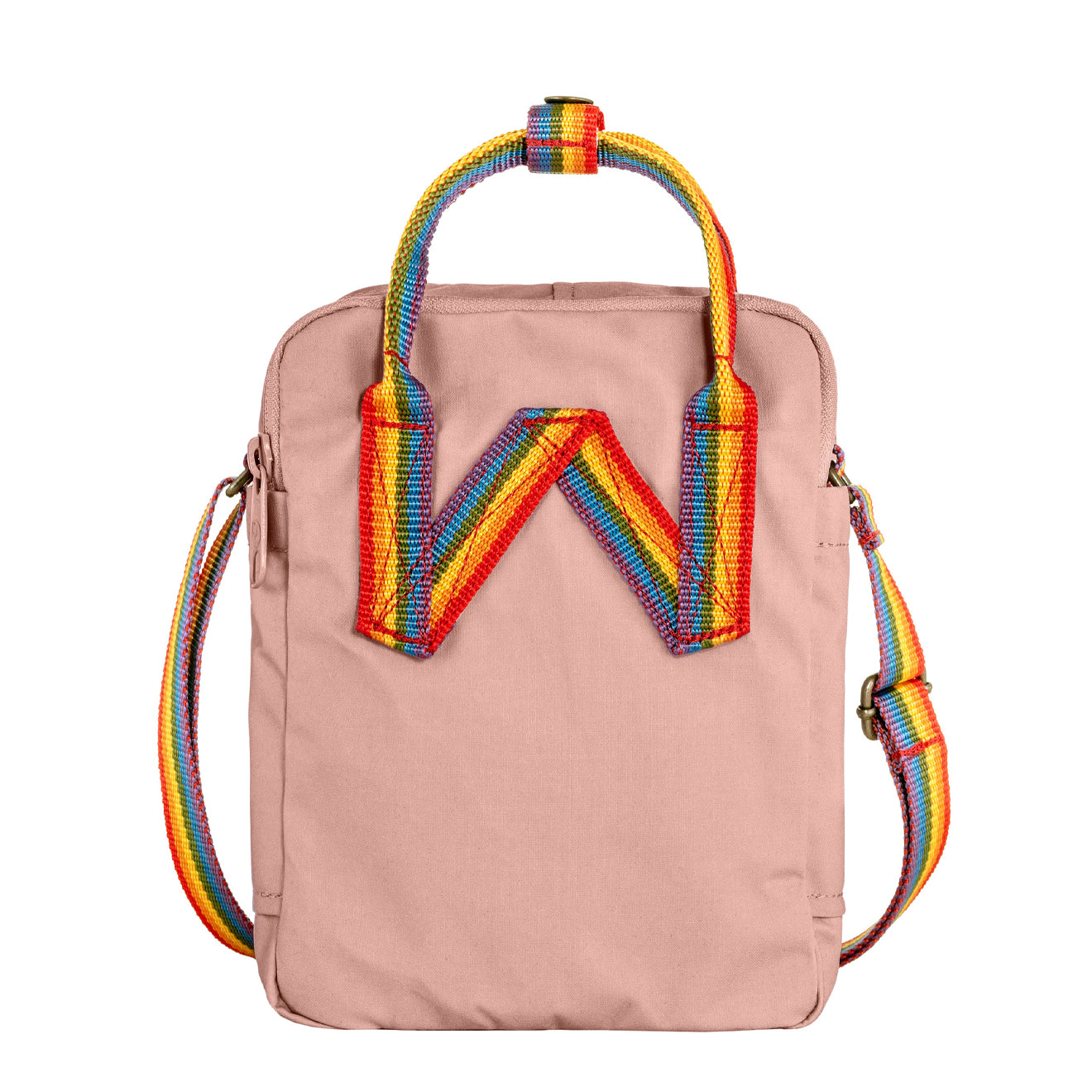 Fjallraven Kanken Rainbow Sling Chalk Rose / Rainbow - pam pam 