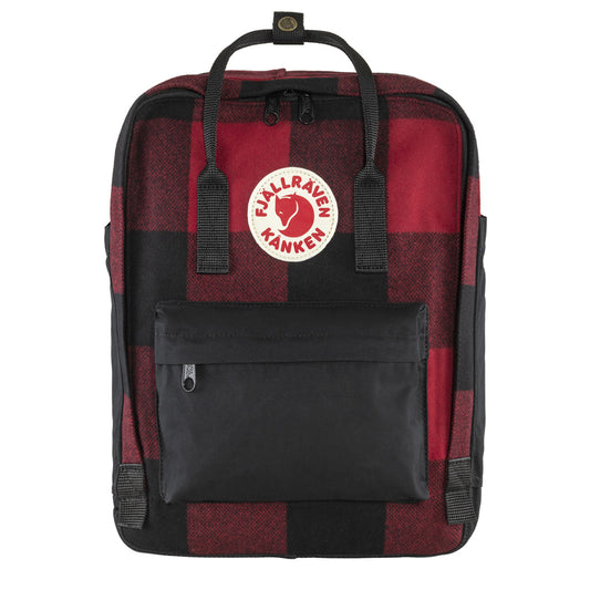 Fjallraven Kanken Re-Wool Red / Black - pam pam