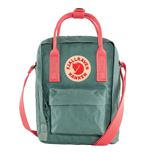 Fjallraven Kanken Sling Cross Body Bag Frost Green / Peach Pink - pam pam