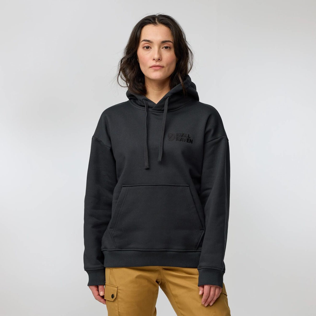 Fjallraven Womens Classic Hoodie Suede Brown