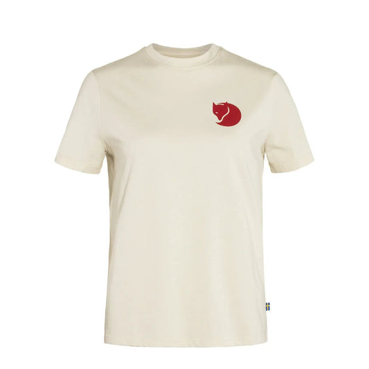 Fjallraven Womens Fox Boxy Logo Tee Chalk White