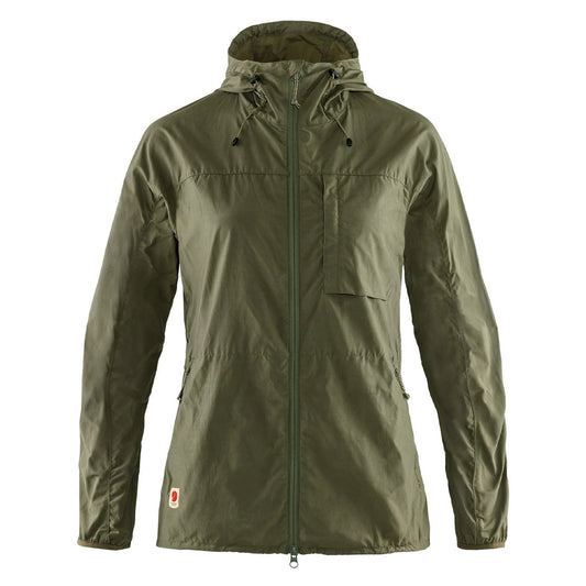 Fjallraven Womens High Coast Wind Jacket Green