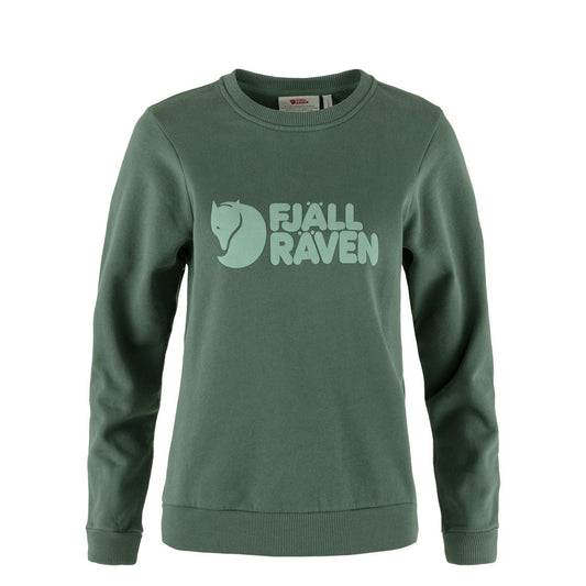 Fjallraven Womens Logo Sweater Deep Patina / Misty Green