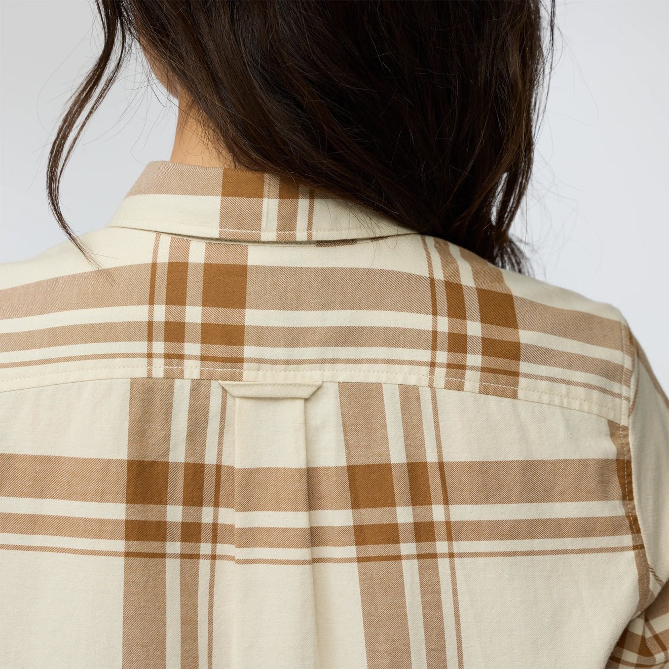 Fjallraven Womens Ovik Lite Flannel Shirt Chalk White / Fossil