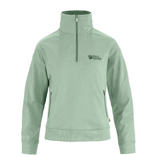 Fjallraven Womens Vardag Half Zip Sweater Misty Green
