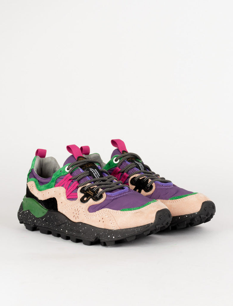 Flower Mountain Womens Yamano 3 Trainers Pink / Violet / Black Flower Mountain