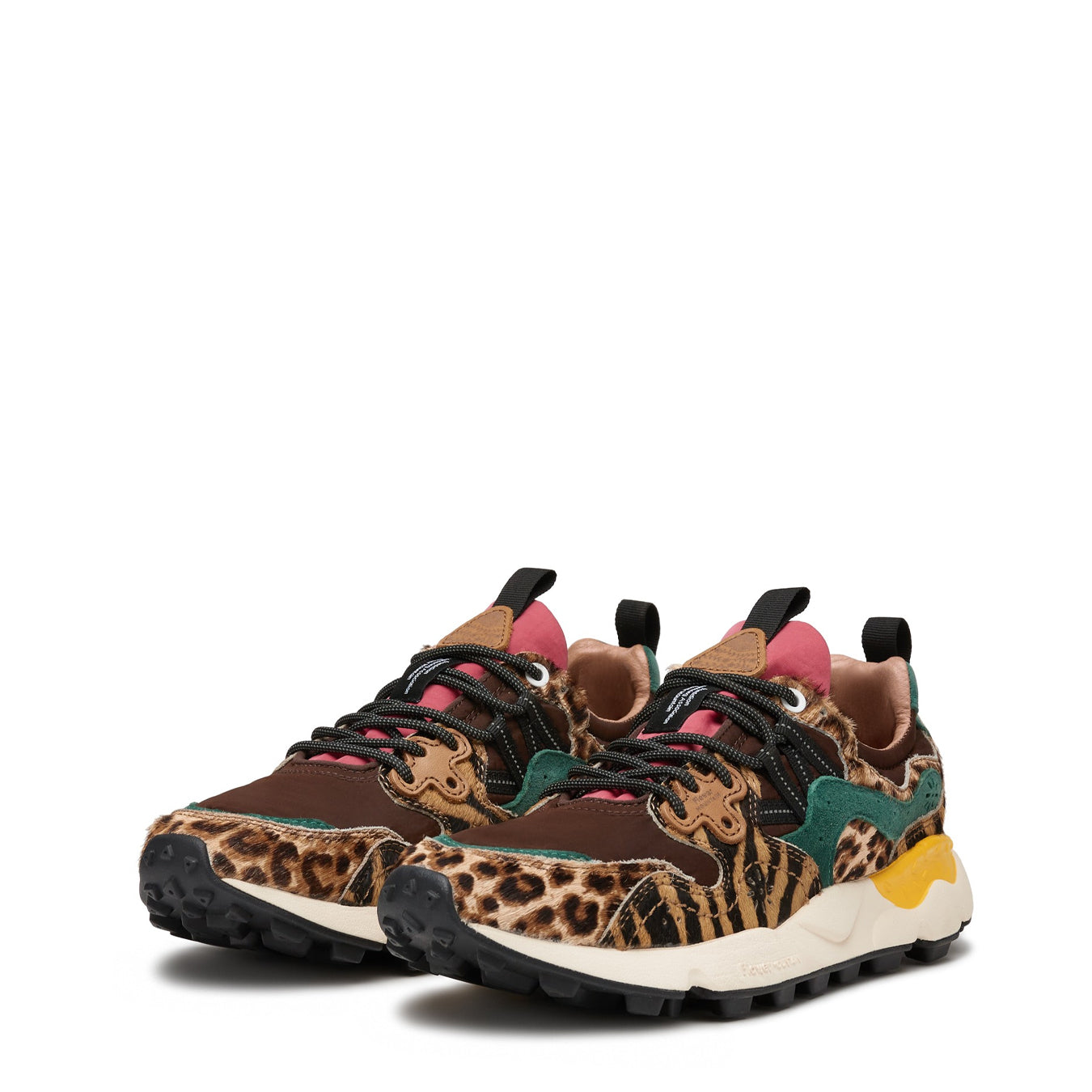 Flower Mountain Womens Yamano 3 Trainer Brown / Multi