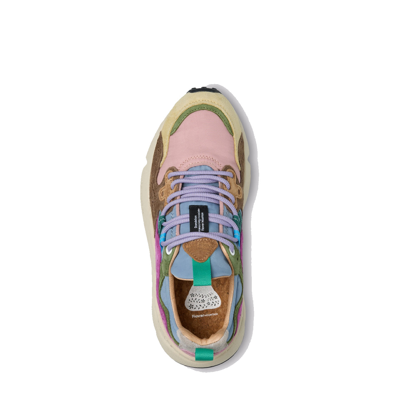 Flower Mountain Womens Yamano 3 Trainer Cream / Pink / Light Brown