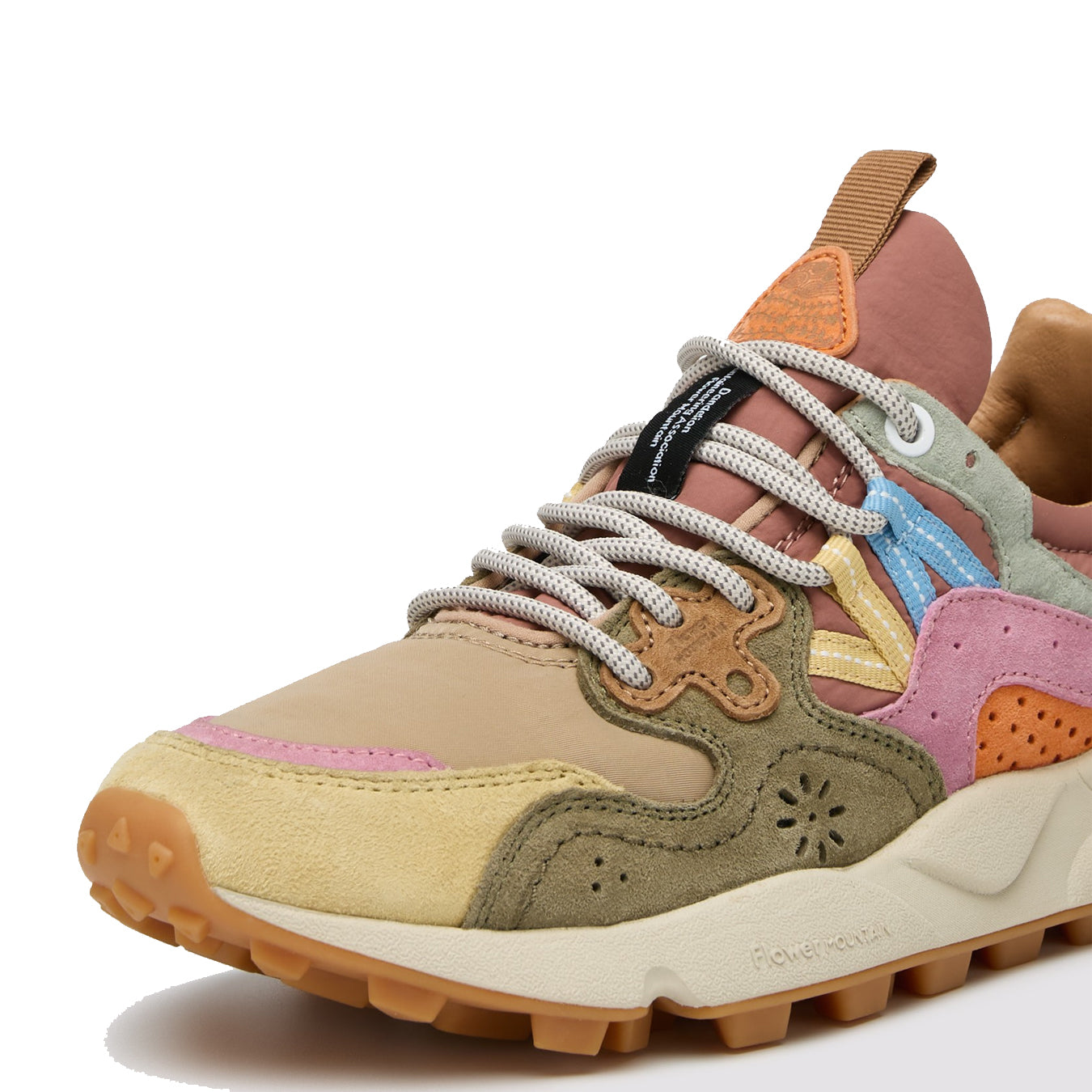 Flower Mountain Womens Yamano 3 Trainer Cream / Taupe / Militare