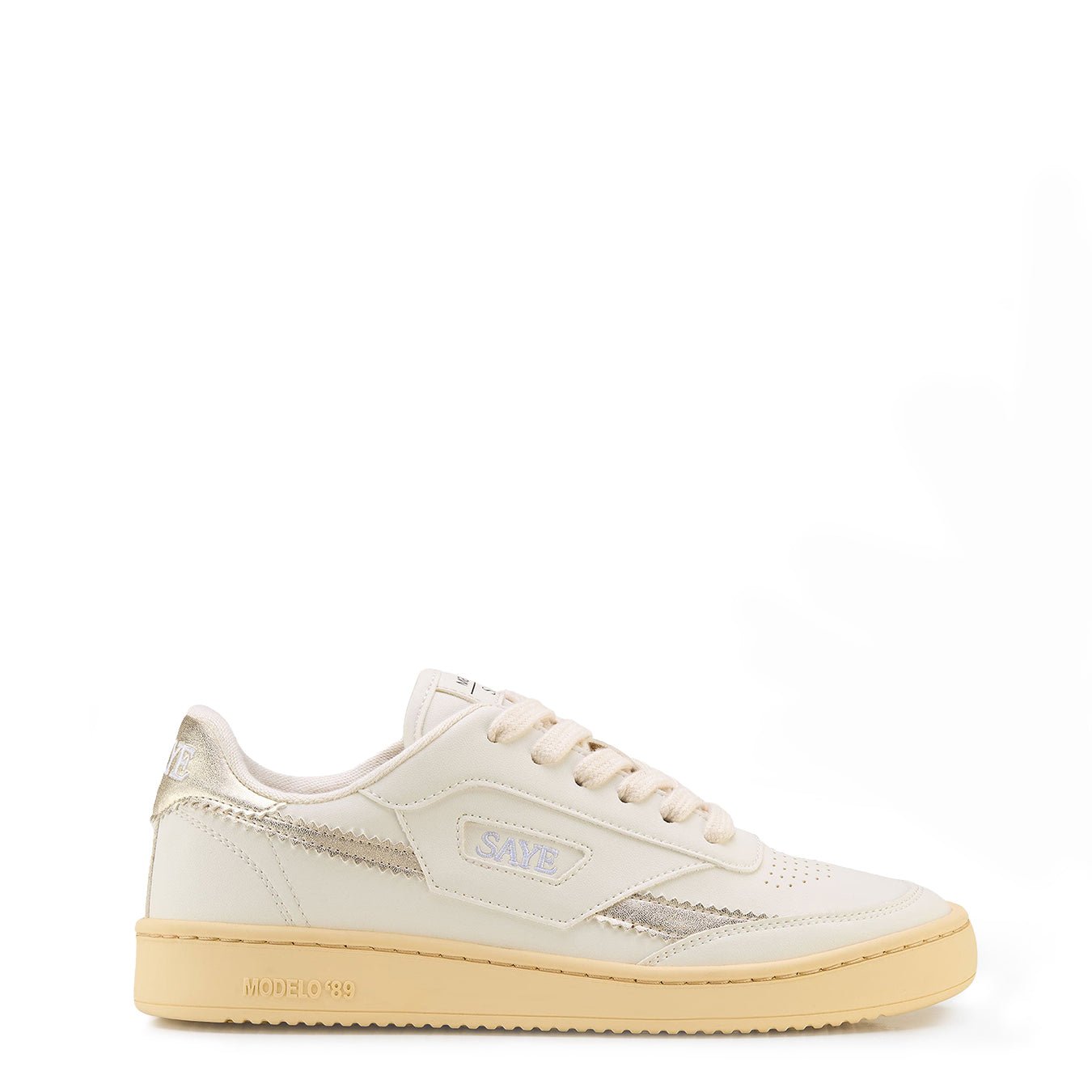Saye Womens M89 Icon Trainers Metallic Gold