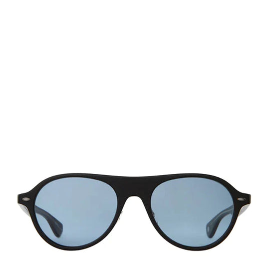 Garrett Leight Lady Eckhart 50 Sunglasses Matte Black/Pacifica