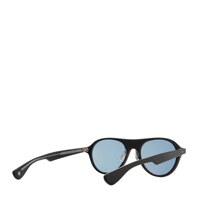 Garrett Leight Lady Eckhart 50 Sunglasses Matte Black/Pacifica