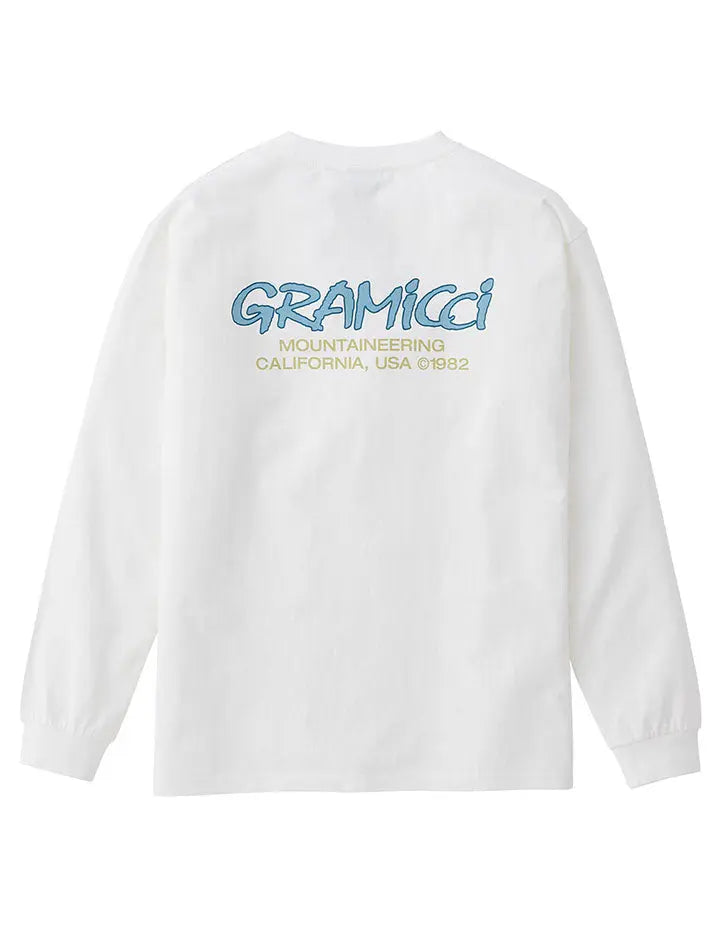 Gramicci Mountaineering L/S T-Shirt White / Blue Gramicci
