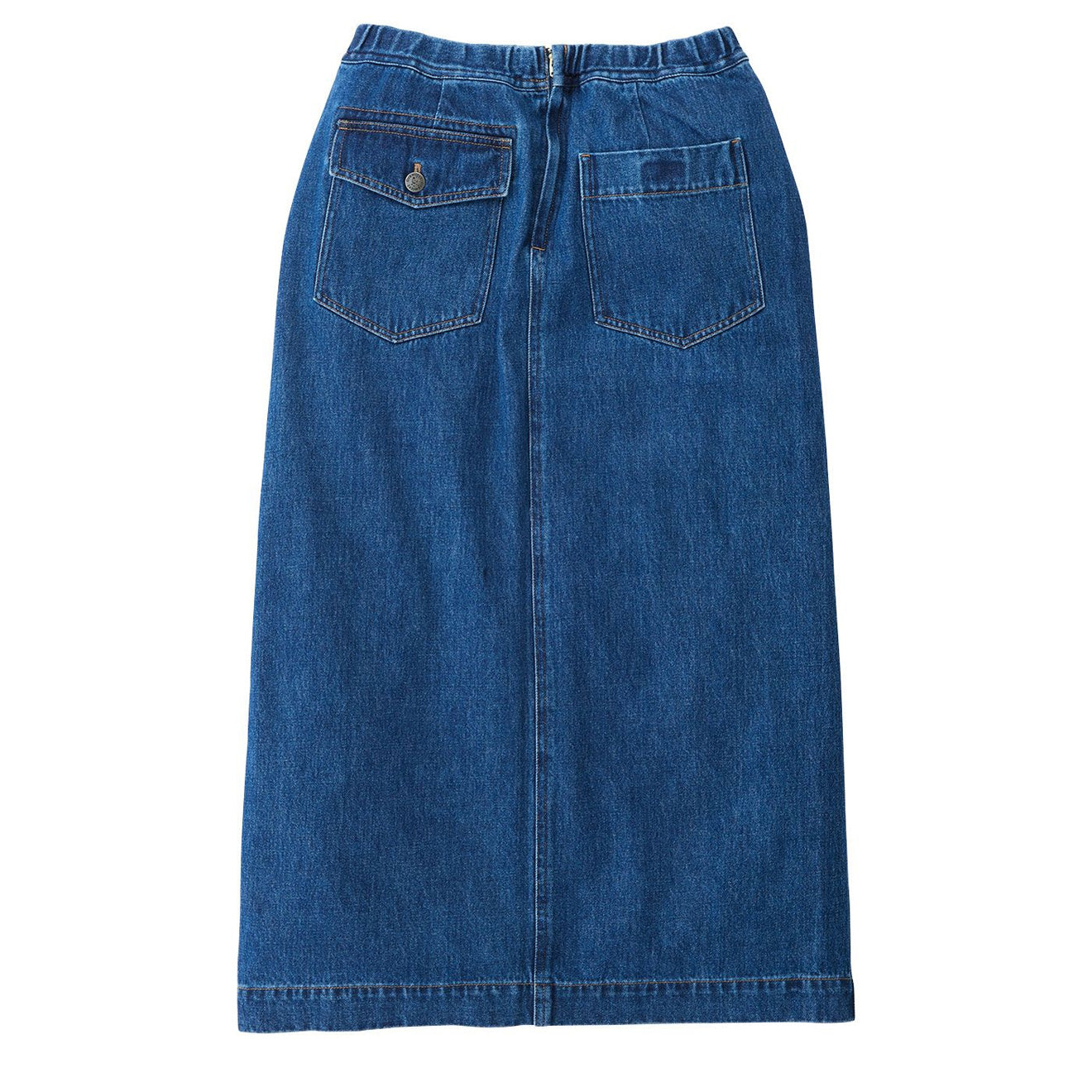 Gramicci Long Denim Skirt Mid Indigo