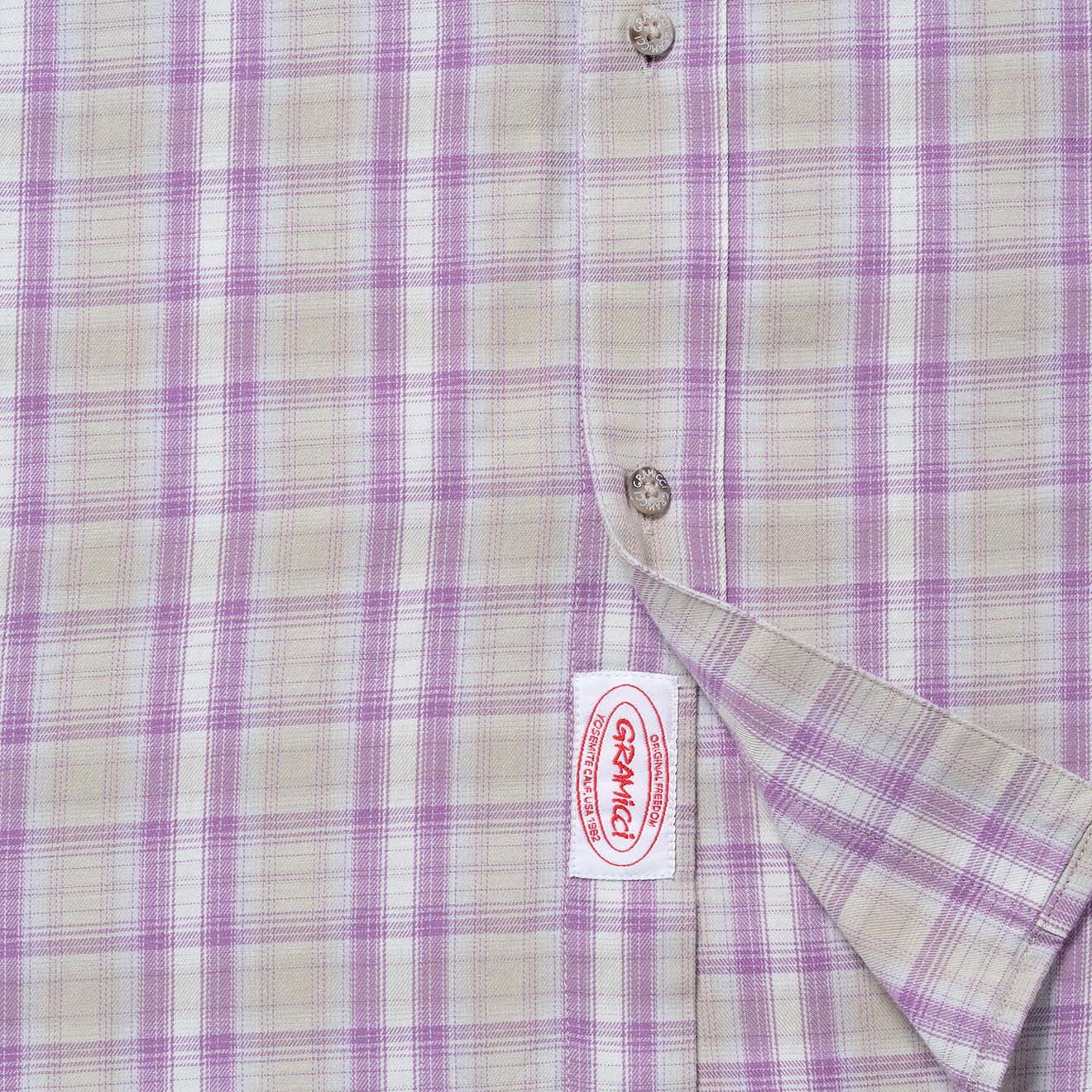 Gramicci L/S Checkered Ombre Shirt Purple