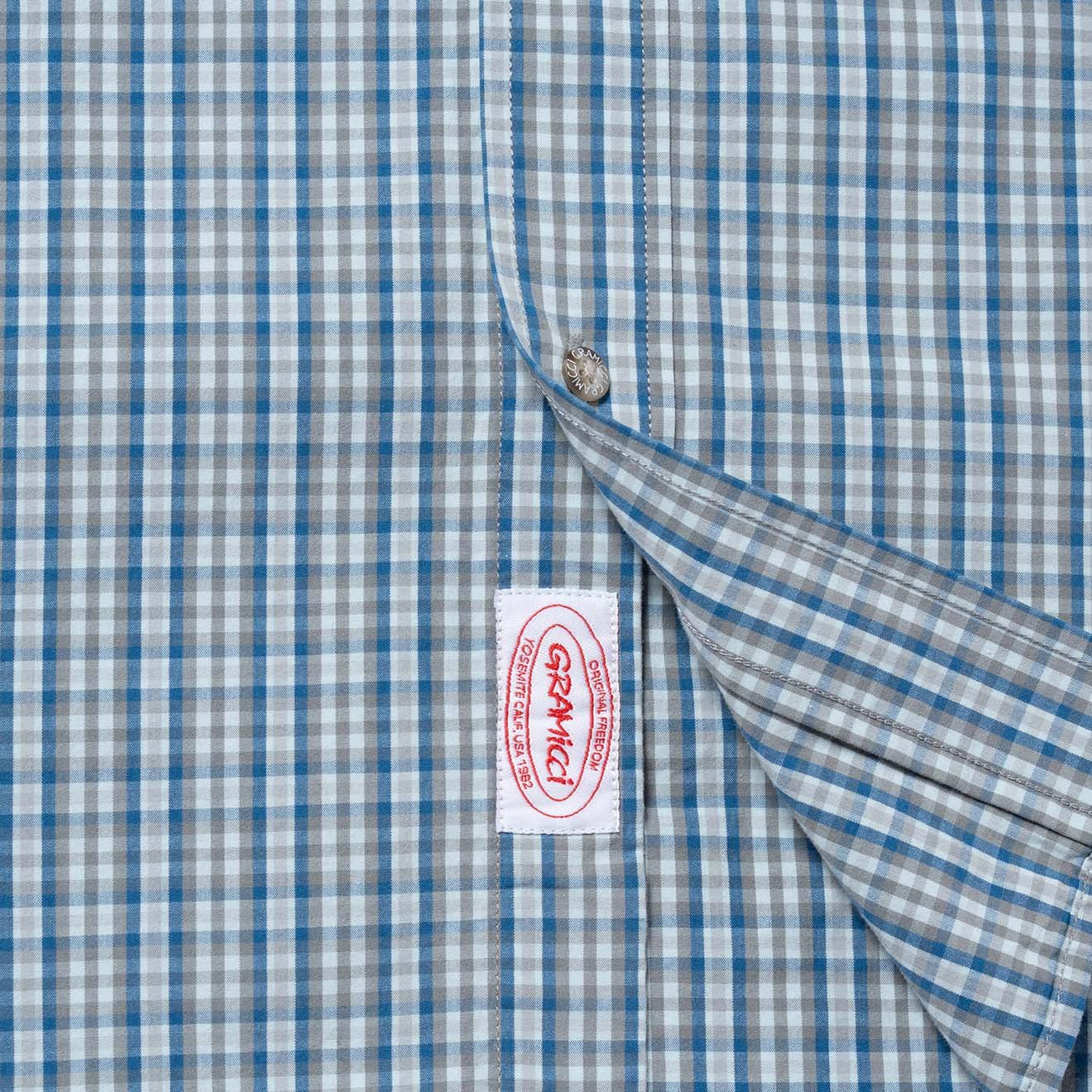 Gramicci Poplin Millwood Shirt Blue