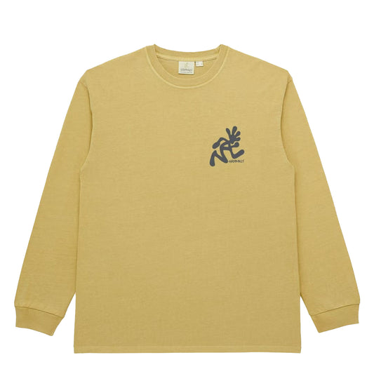 Gramicci Running Man L/S Tee Pigment Dyed Sulphur Pigment