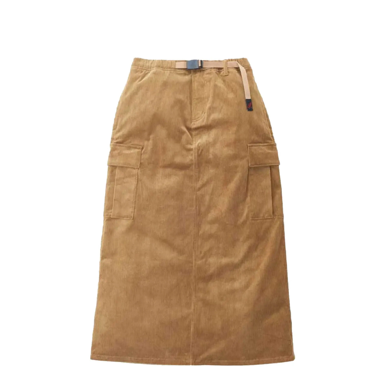 Gramicci Womens Corduroy Long Cargo Skirt Mocha Beige - pam pam 