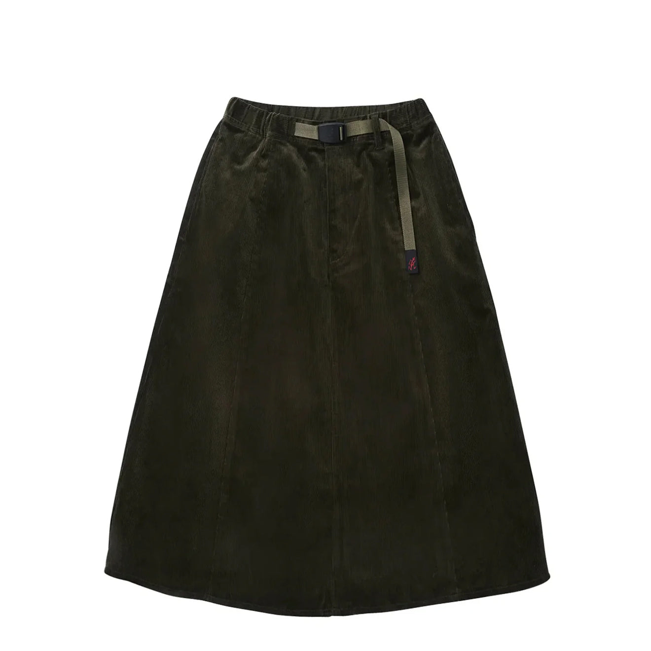 Gramicci Womens Paneled Midi Skirt Olive Green - pam pam 