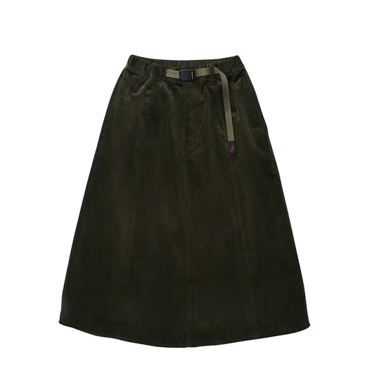 Gramicci Womens Paneled Midi Skirt Olive Green - pam pam