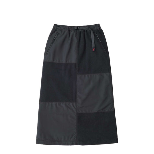 Gramicci Womens Thermal Fleece Patch Skirt Black - pam pam