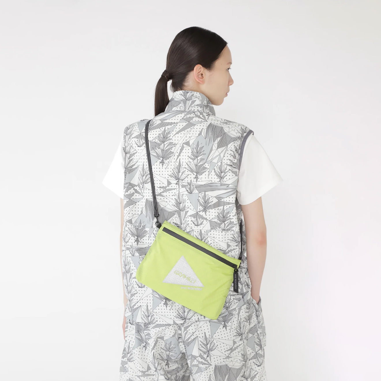 Gramicci x And Wander Nylon Sacoche Yellow - pam pam 