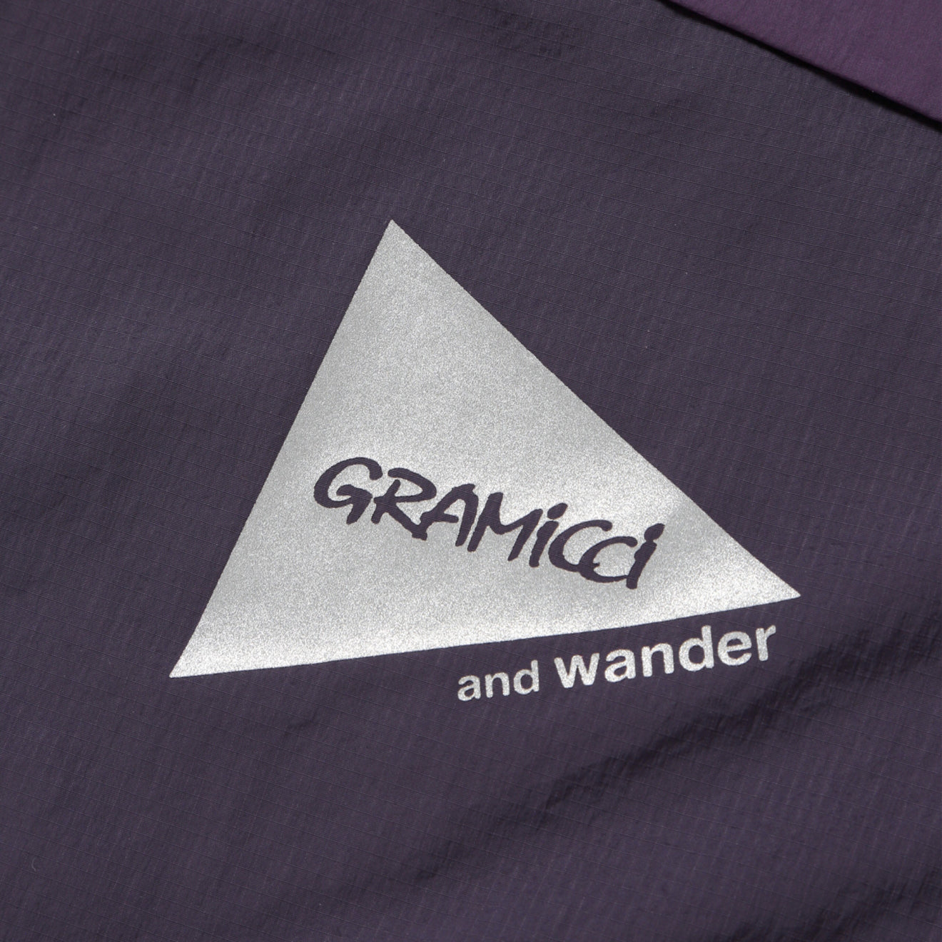 Gramicci x And Wander Women's Patchwork Wind Hoodie Multi Purple