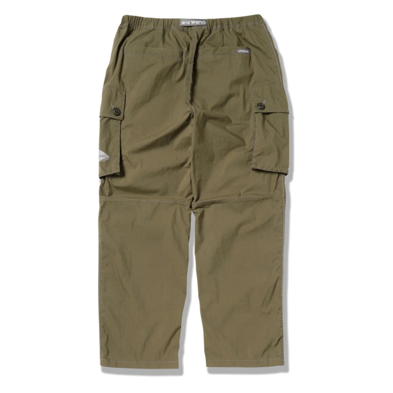 Gramicci x And Wander Womens Military Wide Pant Khaki - pam pam 