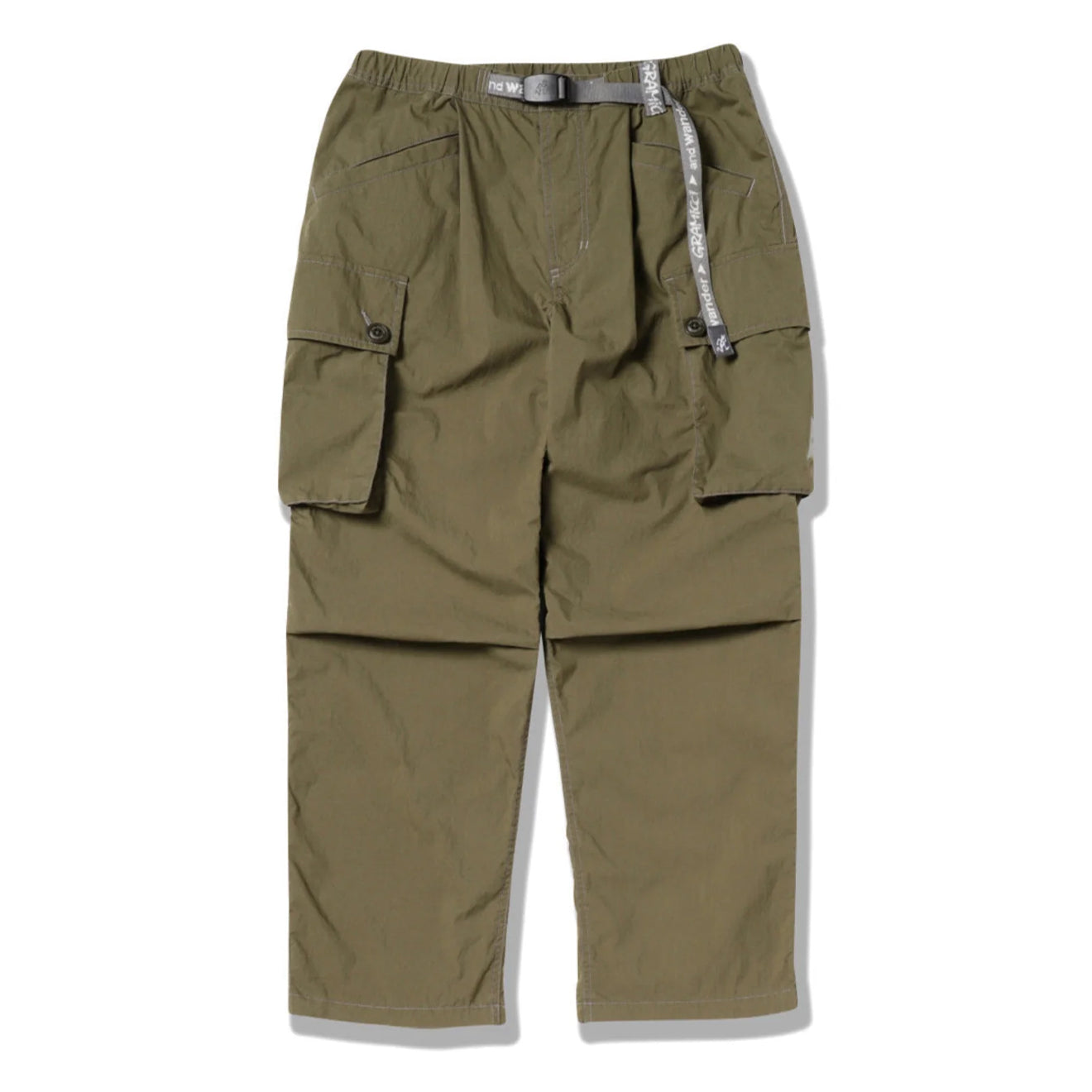 Gramicci x And Wander Womens Military Wide Pant Khaki - pam pam 