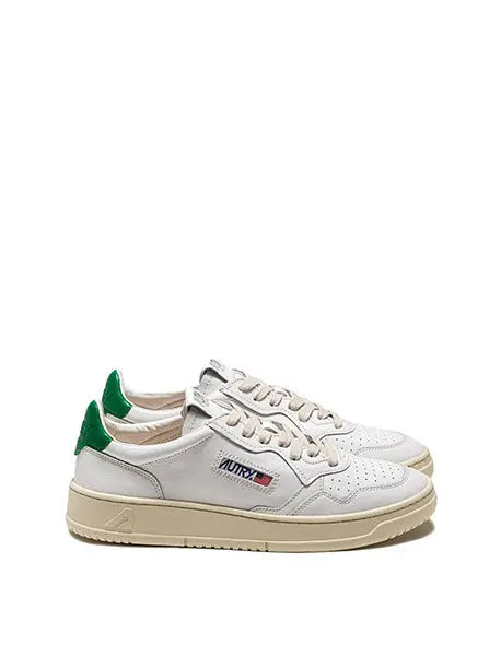 Autry Medalist Low Leather Trainers White / Green