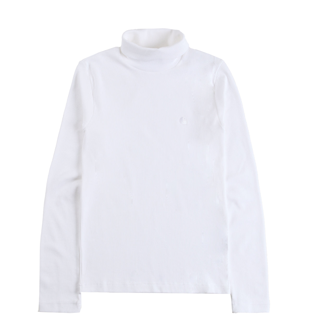 Carhartt WIP Womens L/S Philipa Mockneck T-Shirt White - pam pam 
