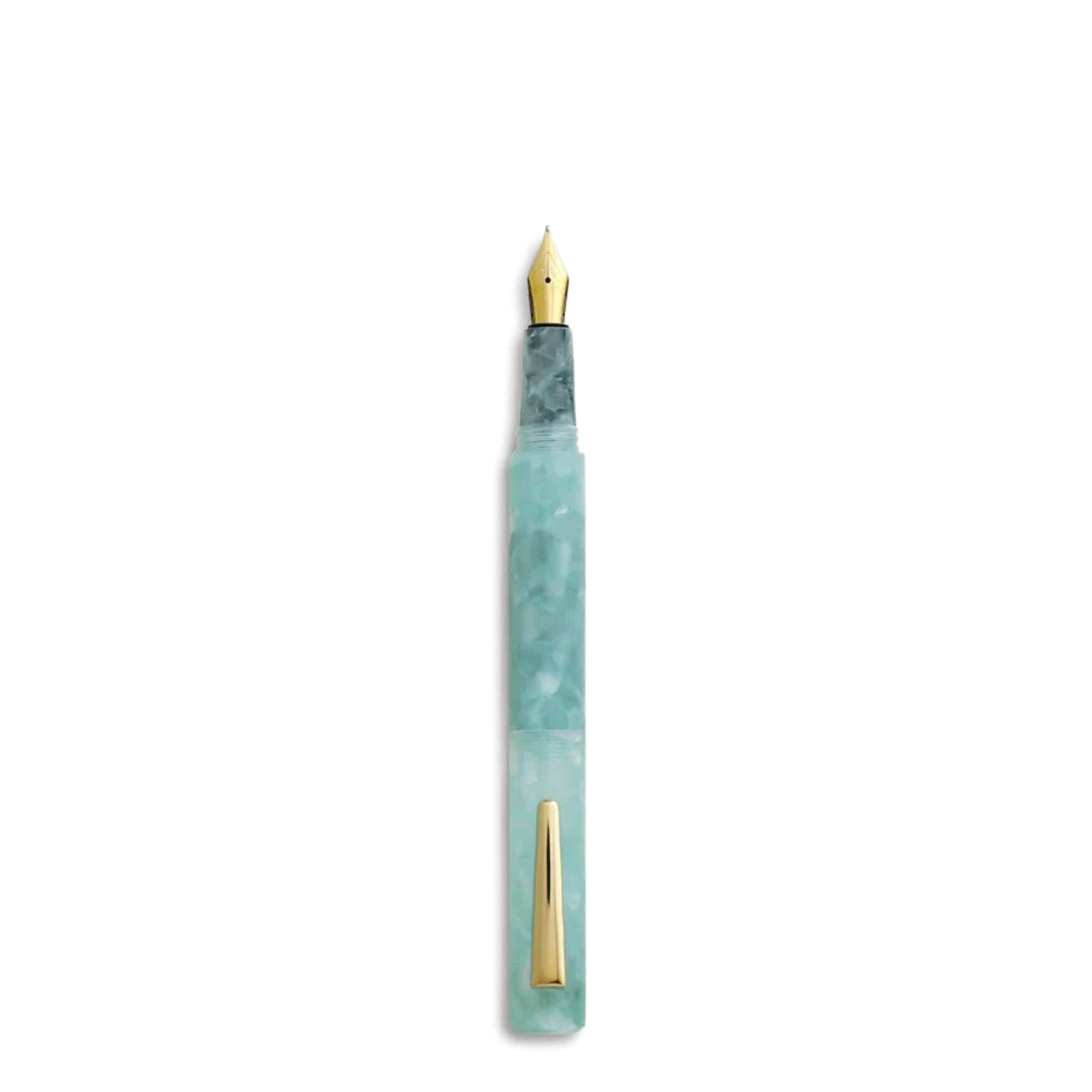Hightide Attache Marbled Fountain Pen Mint - pam pam 