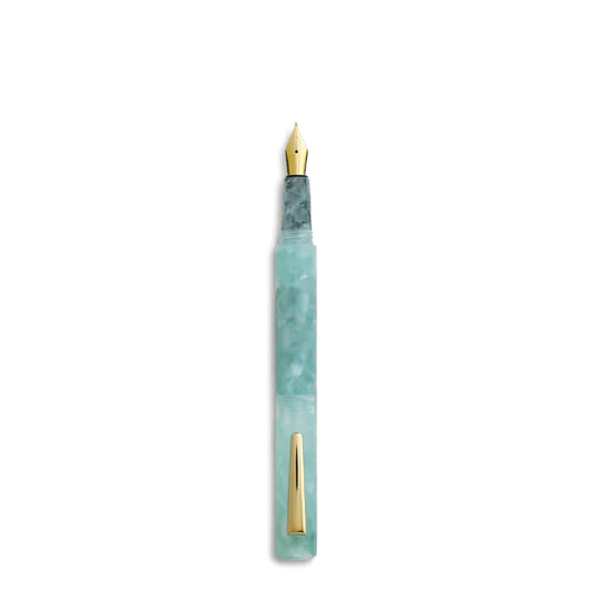 Hightide Attache Marbled Fountain Pen Mint - pam pam