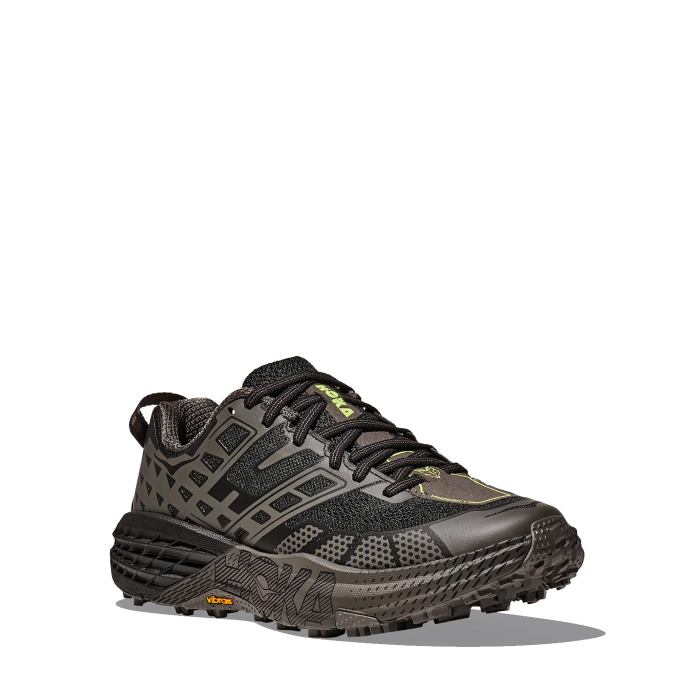 Hoka Speedgoat 2 Trainer Black / Asphalt Grey - pam pam 