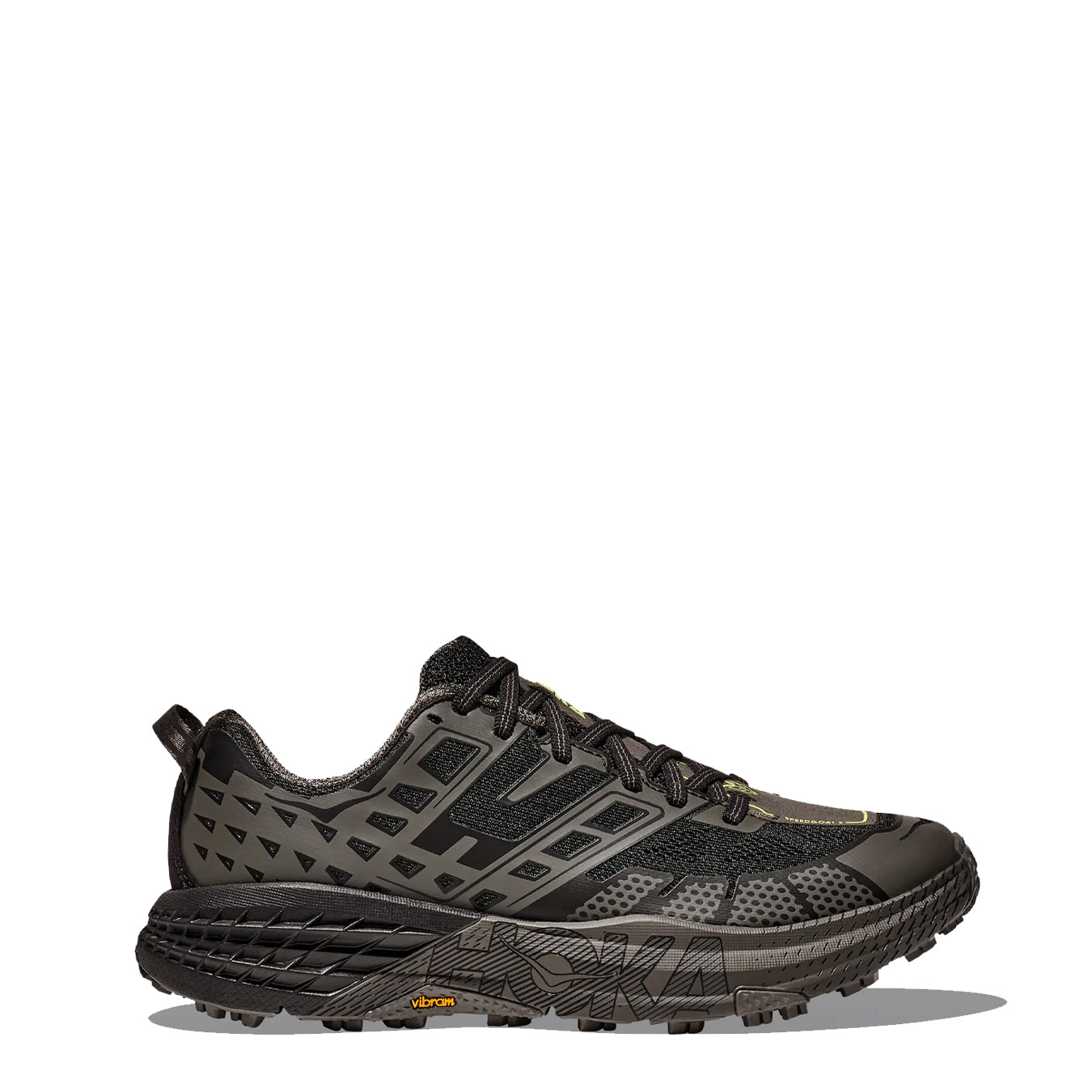 Hoka Speedgoat 2 Trainer Black / Asphalt Grey - pam pam 