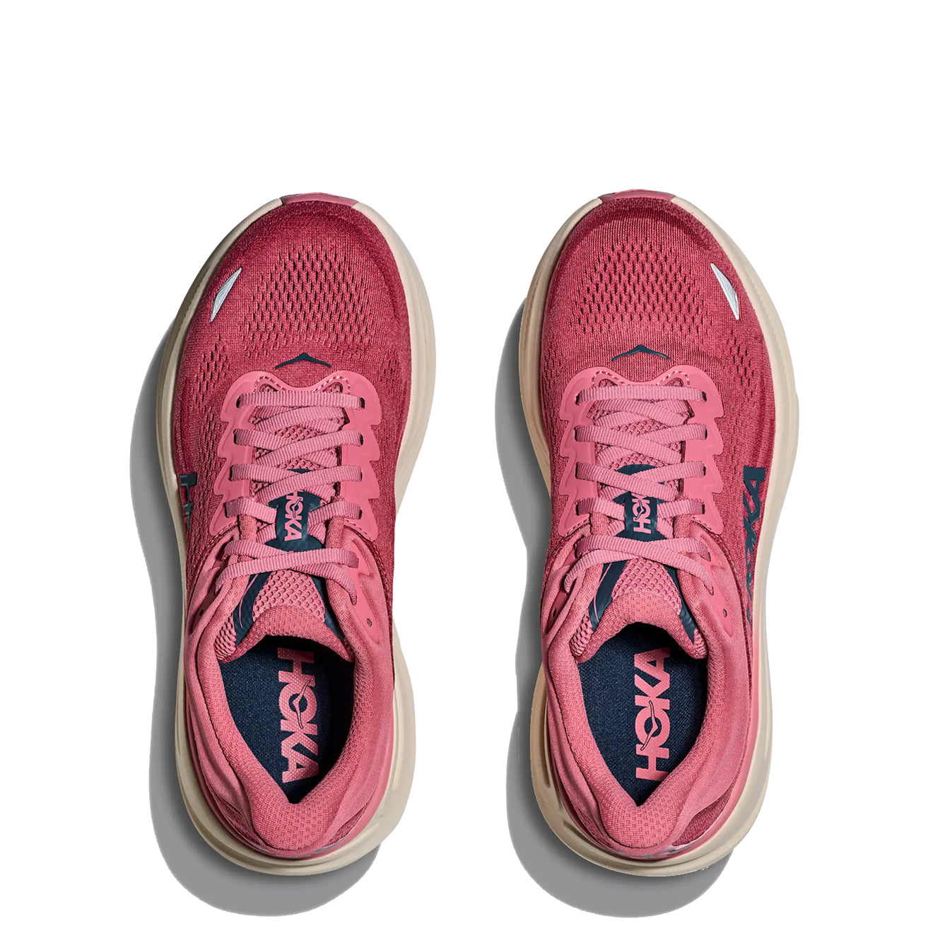 Hoka Womens Bondi 9 Trainer Lingonberry / Cranberry - pam pam 