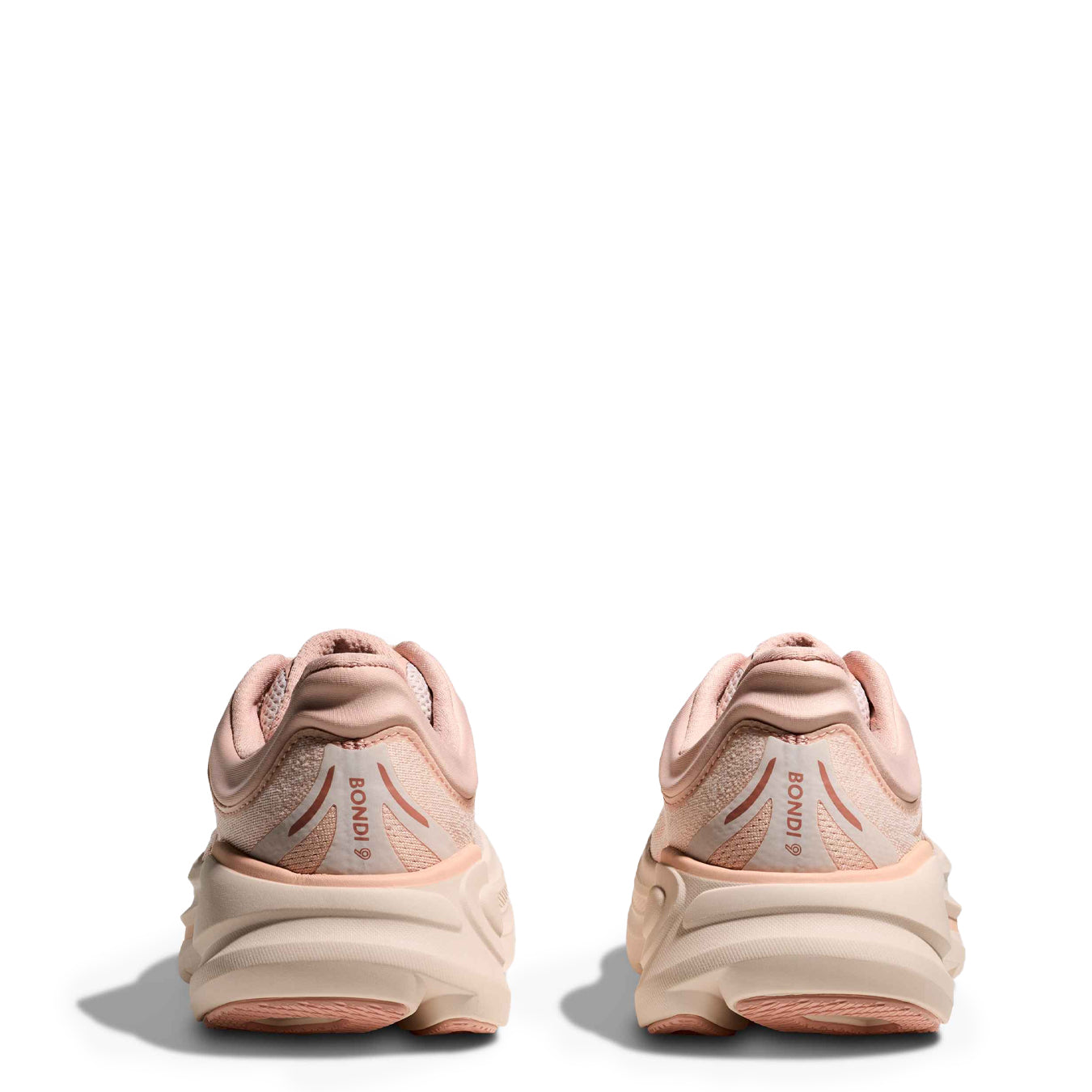 Hoka Womens Bondi 9 Trainer Rose Latte / Rose Cream - pam pam 