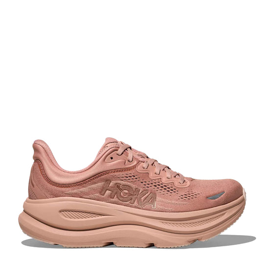 Hoka Womens Bondi 9 Trainer Sienna / Rose Gold - pam pam